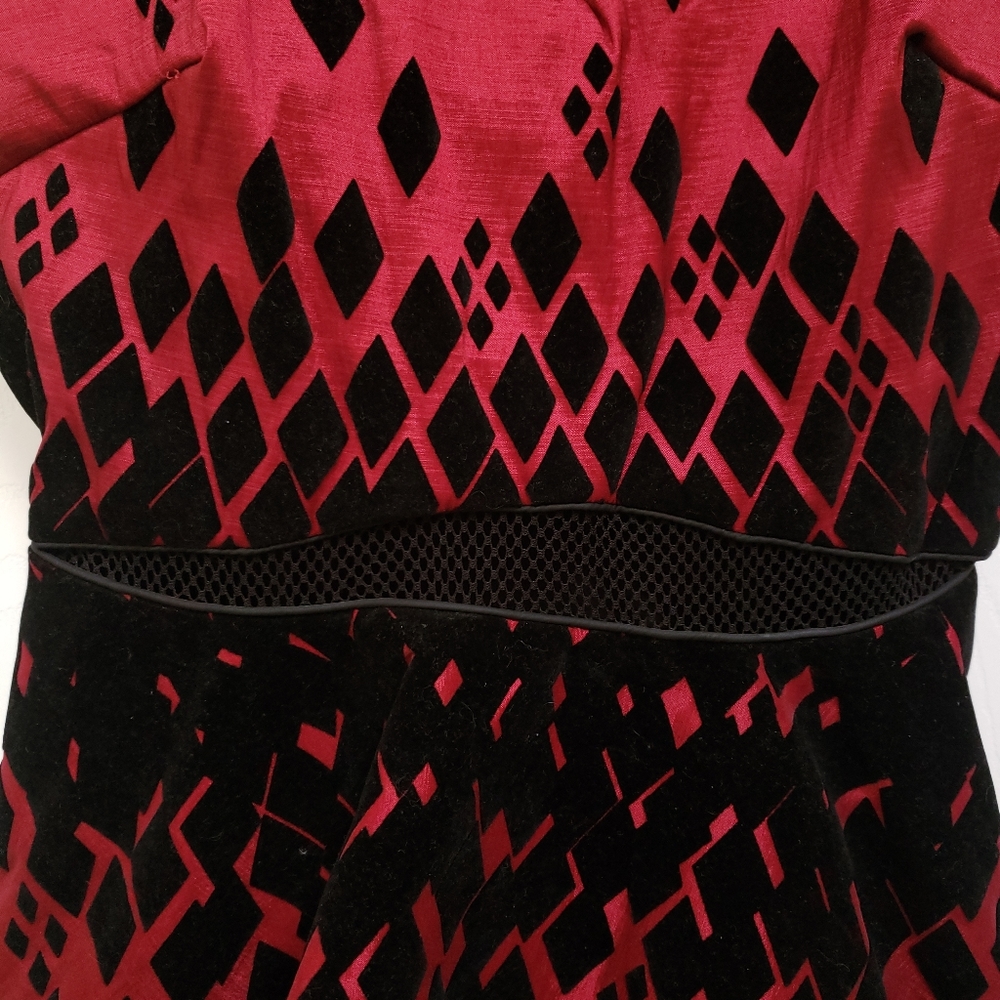 DC Comics Hot Topic Red Black Harley Quinn Formal Prom Party Dress Cospl… - Picture 3 of 9